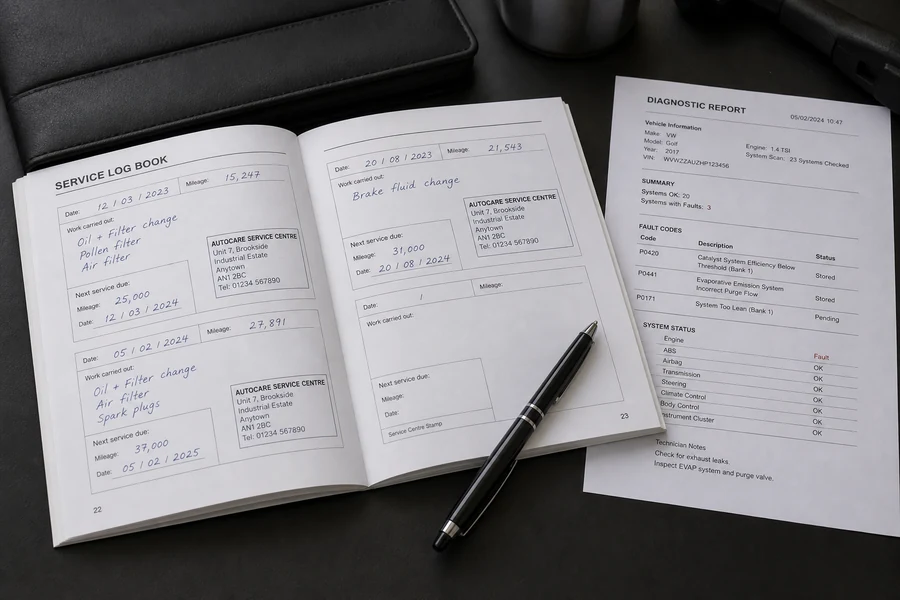 Serviceverfahren und Checklisten